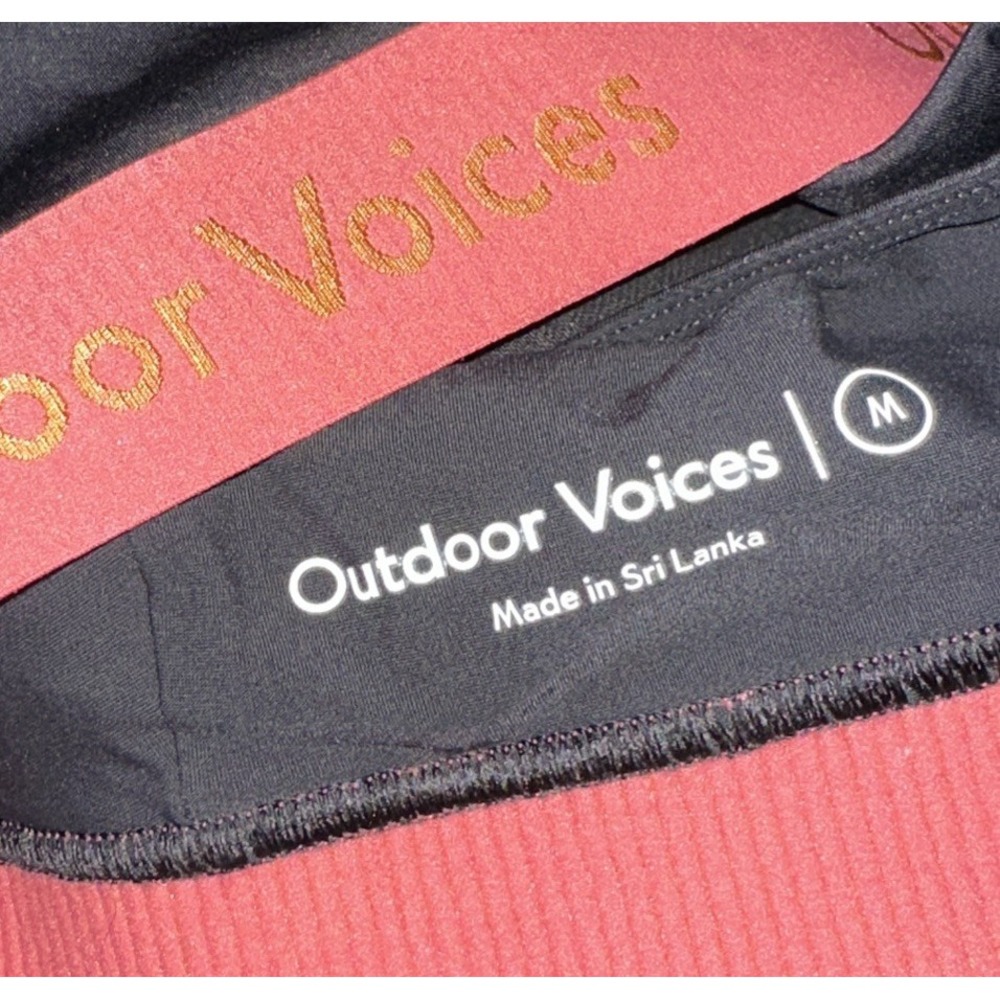 Outdoor Voices Sports‎ Bra M Black Desert Rose Gym Athletic Sporty Athleisure - Picture 4 of 5